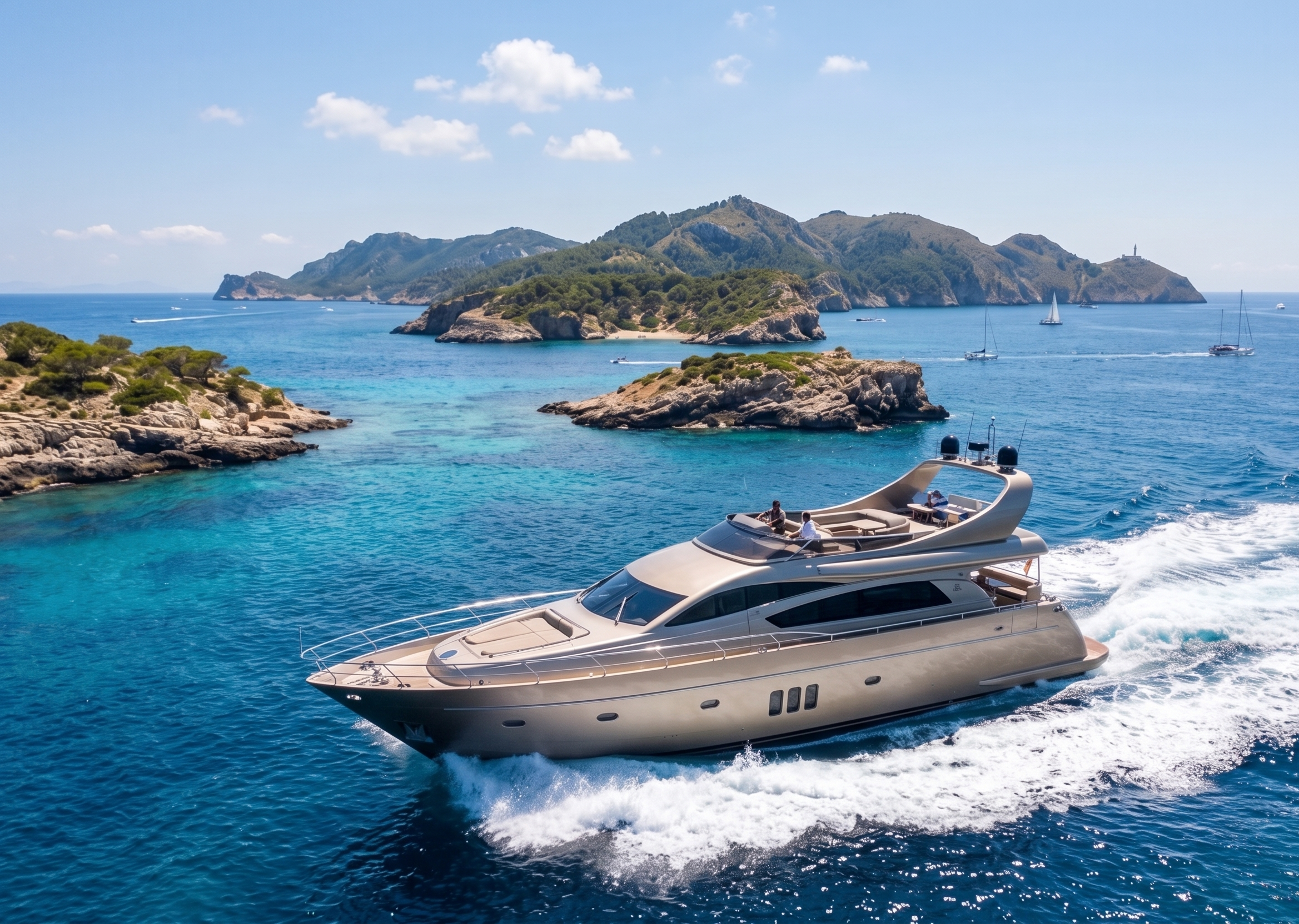 IODA II private yacht charter in the Balearic Islands